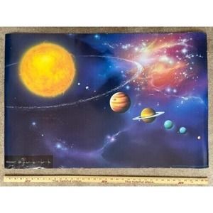THE SOLAR SYSTEM Poster Atelier Rohrig Vintage Original 1986. 27 x 36 #2827